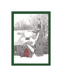 Kmiotek Art Works - Gloria Dei Church, Palenville, NY, Pen and Ink Print